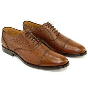 Alan Payne Oxfords Colby Genuine Deerskin Antique Honey Brown Mens Size 10